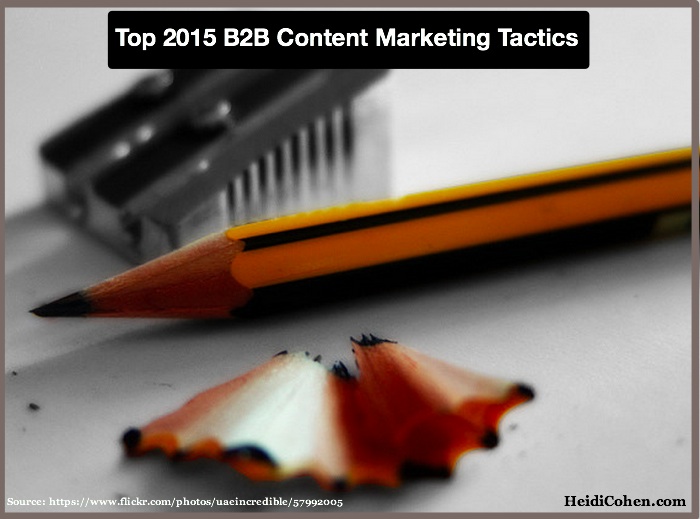 2015 B2B Content Marketing Tactics