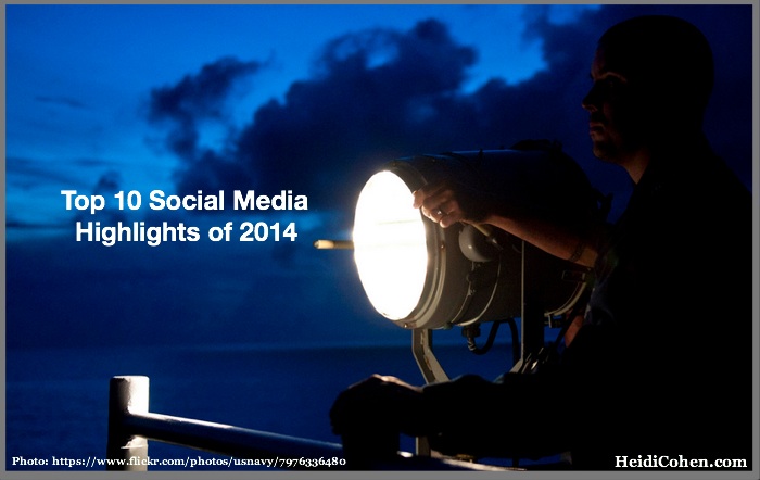 Top 10 social media highlights of 2014