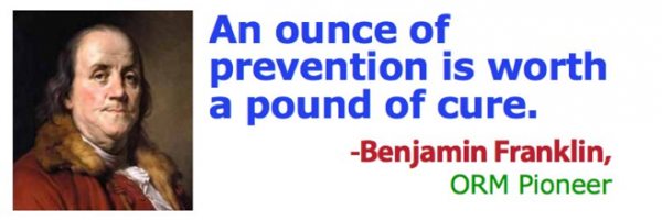 Benjamin Franklin Quote that applies to ORM