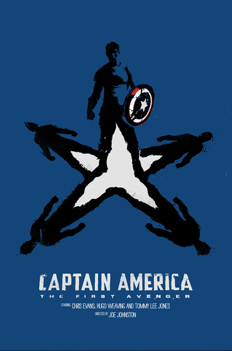 captainamerica1 50 Minimalist Movie Posters