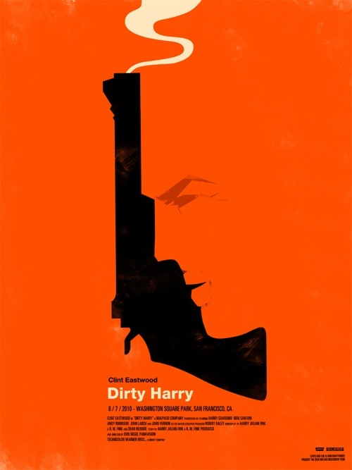 dirtyharry 470x626 50 Minimalist Movie Posters