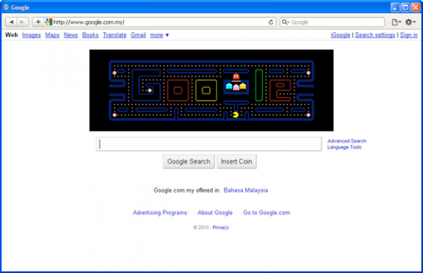 Google HTML5 Doodle Pacman