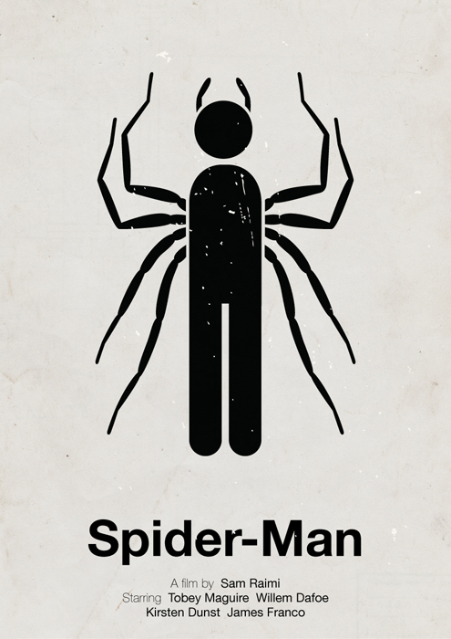 spiderman 470x664 50 Minimalist Movie Posters
